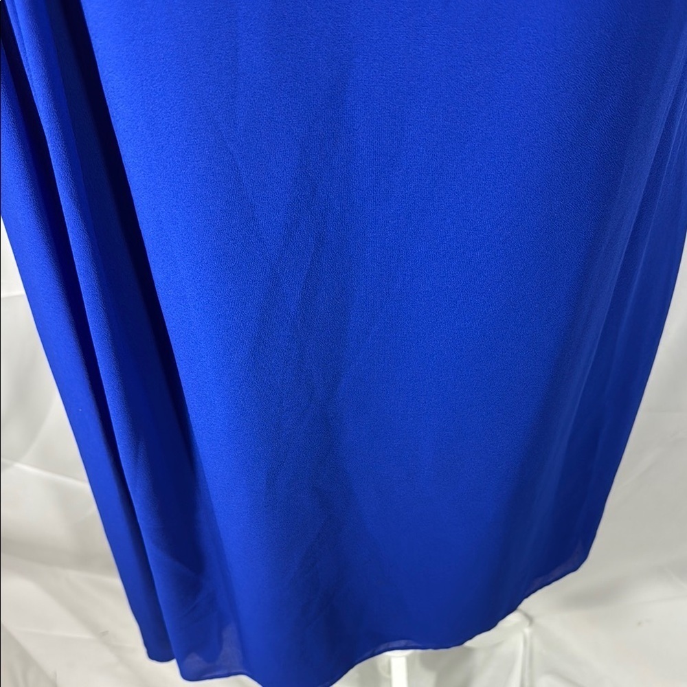 Badgley Mischka Royal Blue Dress Size 12 - Picture 4 of 8